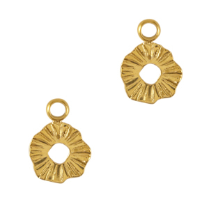 Stainless steel charms 8mm Gold