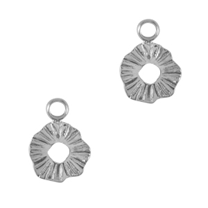 Stainless steel charms 8mm Silver