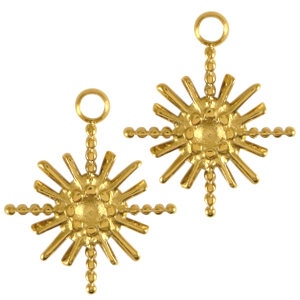 Stainless steel charms star Gold