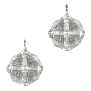 DQ European metal charms "ICXC NIKA" Antique Silver (nickel free)