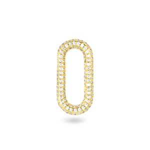 Zirconia oval connector Gold