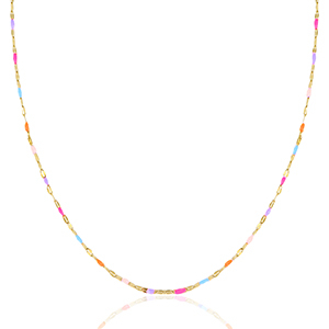 Stainless steel necklaces Neon Multicolour-Gold