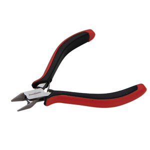Beadsmith side cutter with spring Red-Silver