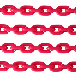 Acrylic chain 15mm matt Magenta Pink