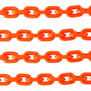Acrylic chain 15mm shiny Neon Orange