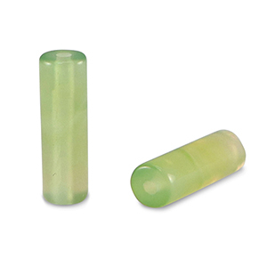 Natural stone beads Agate tubes Green