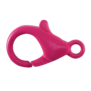 Colourful jewellery findings lobster clasp Neon Pink