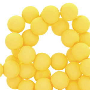 4 mm acrylic beads Blazing Yellow