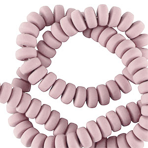 Polymer beads rondelle 7mm Vintage Pink