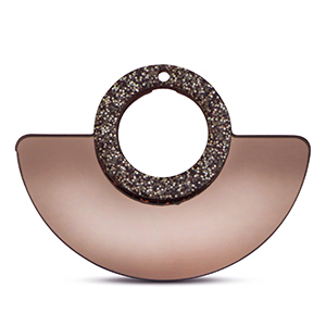 Statement charms Metallic Glitter Copper