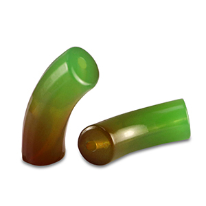 Acrylic beads tube Green