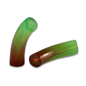Acrylic beads tube Green