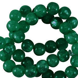 Polaris beads round 6 mm Mosso Eden Green