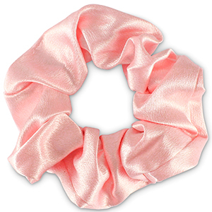 Scrunchie silky hair tie Pink
