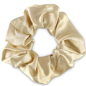Scrunchie silky hair tie Champagne