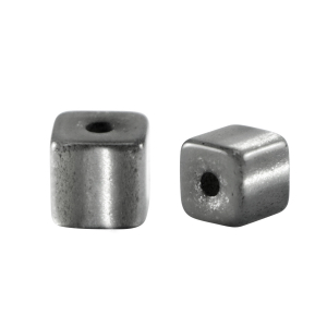 Super polaris Elements Lucido beads cube 4 mm Stormy Grey