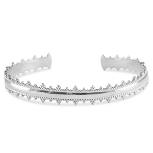 Stainless steel bracelets bangle Silver
