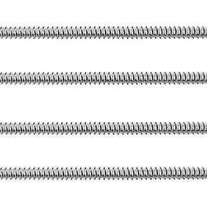 Stainless Steel findings belcher chain snake 2.5mm Silver