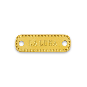 Stainless steel charms connector La Luna Gold