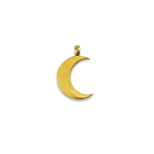 Stainless steel charms La Luna moon Gold