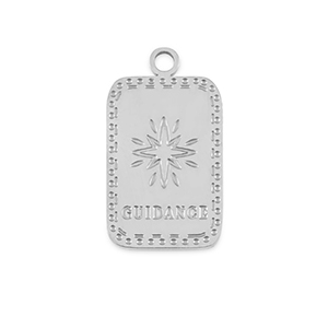 Stainless steel charms La Luna 'Guidance' Silver