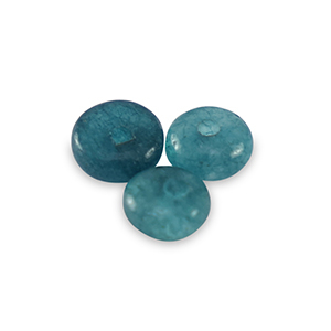 Natural stone beads Marble and Calcite rondelle 4mm Petrol Blue