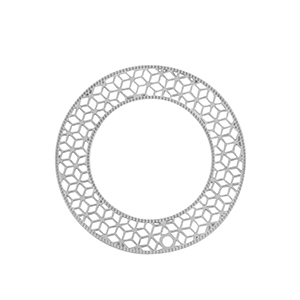 Stainless steel charms bohemian 31mm Silver