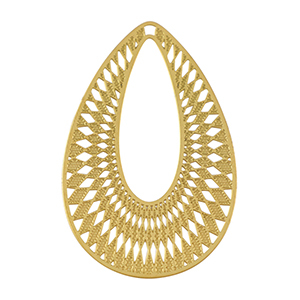 Stainless steel charms bohemian drop Gold