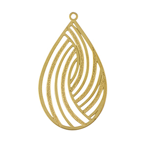 Stainless steel charms bohemian drop Gold