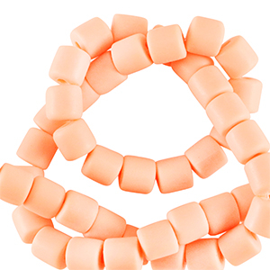 Polymer beads 6mm Salmon Orange