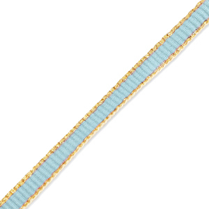 Ribbon Teal Blue-Gold