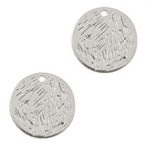 DQ European metal charms 20mm Antique Silver (nickel free)
