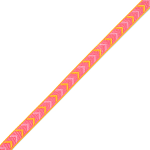Ribbon text arrows Pink-Yellow