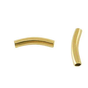 Stainless steel beads tube 20mm Gold