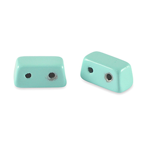 Tile beads rectangle Ocean Blue