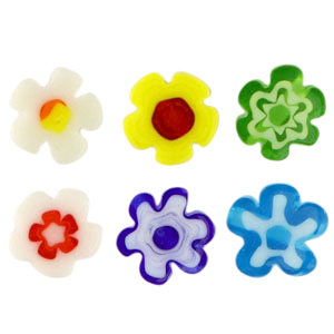 Millefiori beads flower Multicolour