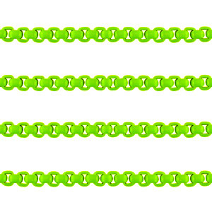 Belcher chain 3mm Neon Green