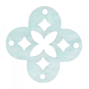 Resin pendants mosaic Sky Blue