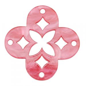 Resin pendants mosaic Mellow Rose