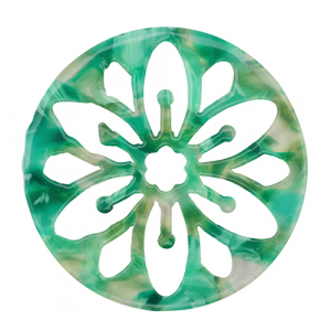 Resin pendants mandala Turquoise-Green