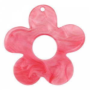 Resin pendants flower Mellow Rose