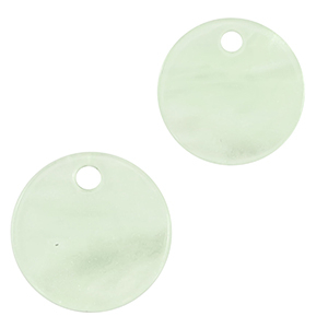 Resin pendants 12mm Neo Mint Green