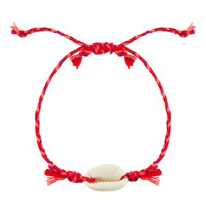 Ready-made Bracelets Cowrie Pink-Purple