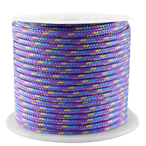 Maritime cord 2mm Purple-Blue-Gold