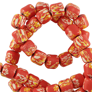 Polymer beads 6mm Red