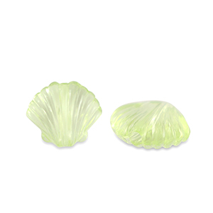 Acrylic beads shell Transparent Light Green