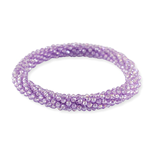 Top faceted bracelet Purple