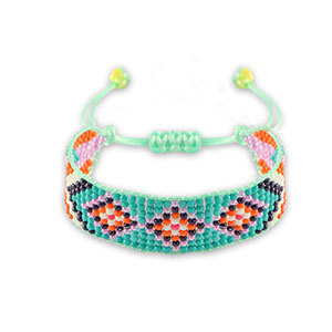 Ready-made Bracelets Tropical Teal Blue-Orange