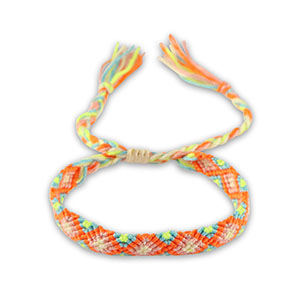 Ready-made Bracelets Orange-Light Blue