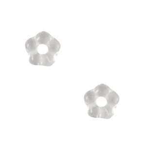 Czech Beads Flower 5mm Crystal